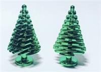 Lego Chrome Green Plated 3471 4X4X6 2/3 Pine Christmas Tree Large x2 New!!