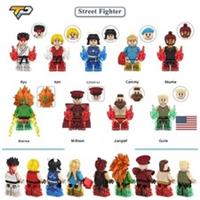 Street Fighter Ken Video Game 9 Custom Lego Minifigures Hero toy mini figure
