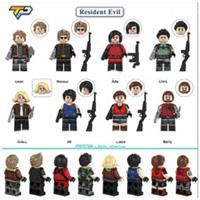 Resident Zombie Evil Game Halloween Lego Minifigure Horror toy mini figure