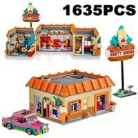 The Simpsons House 2523PCS Building Blocks Assembly Bricks with 6 Figures