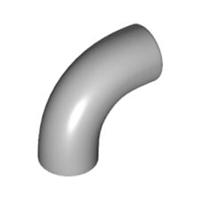 Lego Technic Bricks 6x Medium Stone Grey Elbow 90deg Tube 25214 6151349 NEW