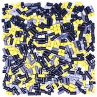 Lego Technic Bricks 390x Connectors Joints Couplers Black White Grey Yellow NEW