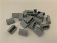 Lego 37352 - modified brick Slope, Curved 1 x 2 x 1 in light bluish grey NEW x20