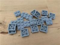 Lego 2x2 plate in Light Grey pack of 20 (3022) NEW city/friends/marvel/star Wars