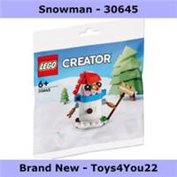 LEGO Seasonal Polybag Set 30645 Snowman Rare Collectable - Sealed
