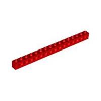 Lego Technic Bricks 8x Bright Red 1x16 Studded Beams 370321 3703 NEW