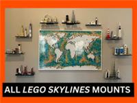 WALL MOUNTS for Lego ARCHITECTURE SKYLINE SETS - hangers✅ FREE SHIPPING ✅