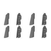 Lego Technic Bricks 8x Dark Stone Grey 2x5 Studless Panels - 43499 43500 - NEW