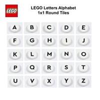 Lego Letters Alphabet 1 x 1 Round Tiles Spell Names ABC's｜Brand New｜98138 77486
