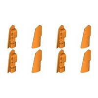 Lego Technic Bricks 8x Bright Orange 2x5 Studless Panels - 43499 43500 - NEW