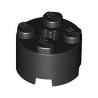 Lego Bricks Parts 20x Black 2x2 Round 16mm Cross Axle Hole 614326 6143 NEW