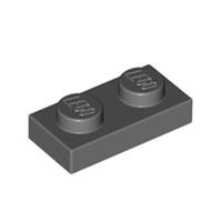 Lego Bricks Parts 20x Dark Stone Grey 1x2 Studded Plate Tile - 4211063 3023 NEW