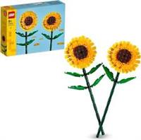 LEGO Sunflowers, Yellow Artificial Flowers Building Set, Display as a Bedroom or