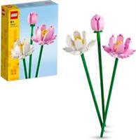 LEGO Lotus Flowers Set, Bouquet Building Kit for Girls, Boys and Flower Lovers,