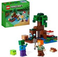 LEGO Minecraft The Swamp Adventure, Building Game Construction Toy with Alex and