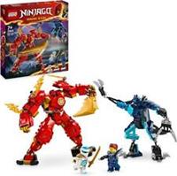 LEGO NINJAGO Kai s Elemental Fire Mech, Action Figure Building Set from Dragons