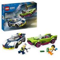 LEGO City Police Car and Muscle Car Chase, Racing Vehicle Toys for 6 Plus Year