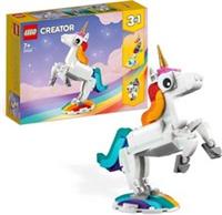 LEGO 31140 Creator 3 in 1 Magical Unicorn Toy to Seahorse to Peacock, Rainbow