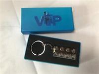 Lego 5006330 VIP Exclusive Metal Brick 2X4 Keyring - Brand New in Box
