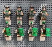 8X Collectible Roman Army Soldier and Archer Minifigures - NEW