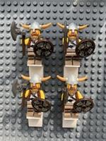 4X Collectible Viking Army Minifigures - NEW