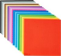 Construction Base Plates Compatible with LEGO 25cm x 25cm Strictly Briks 24 Pack