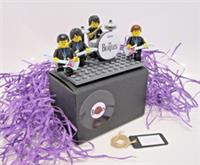 The Beatles GIFT BOX SET - 100% Genuine Lego pieces - Stage Band drums & guitars