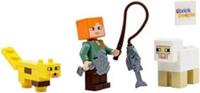 LEGO Minecraft: Alex with Ocelot, Sheep and Fish Combo Pack