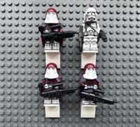 STAR WARS Galactic Marines and Commander Bacara Clone Trooper Minifigures - NEW