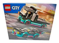 Lego 60406 City: Race Car and Car Carrier Truck (60406) Set - Brand New