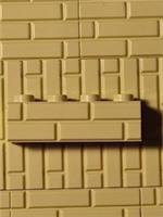 25 x LEGO 15533 Tan 1 x 4 with Masonry Profile Bricks
