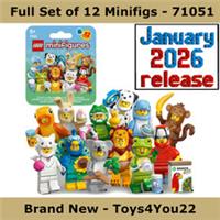 LEGO 71051 - Animal Costumes Minifigures - Series 28 - FULL SET OF 12