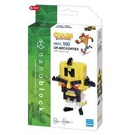 NBCC100 Nanoblock Dr. Neo Cortex Crash Bandicoot 140PC Kawada Building Blocks
