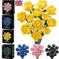 Rose Icons Botanical Building Sets with Flowers for Adults - BRAND NEW SEALED