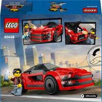 LEGO City Red Sports Car Race Car Toy with Minifigure for Kids 5+