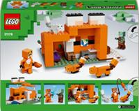 LEGO Minecraft Fox Lodge Play & Display House Toy with Figures 8+