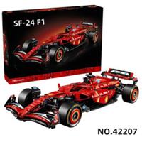 NEW 42207 MOC Ferrari SF-24 F1 Car Building Blocks 1361pcs Technic 2025