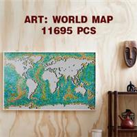 World Map REPLICA MOC (31203) 11695PCS Building Blocks MOC Assembly Bricks