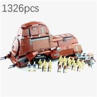 Star Wars MOC Trade Federation MTT 7662 Complete Set (1330 Pieces)