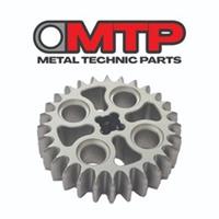 Metal 28t double bevel gear compatible with Lego Technic like 46372