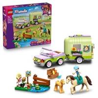 LEGO Friends Horse & Baby Foal Trailer Toy Buildable Construction Set 42695