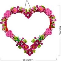 LEGO Heart Ornament Toy - Kids' Arts & Crafts Kit incl. a Display Model with Art