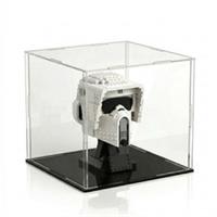 Acrylic Clear Display Case for Lego 75305 Scout Trooper Helmet
