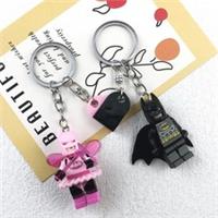 2026 Exclusive Pink Fairy Batman Lego Keychain for Couple Valentine's Day Gift~