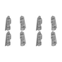 Lego Technic Bricks 8x Medium Stone Grey 2x5 Studless Panels - 43499 43500 - NEW