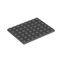 Lego Bricks 4x Dark Stone Grey 6x8 Plate Thin Studded Tile 4210794 3036 NEW
