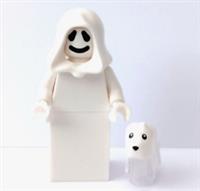 LEGO Ghost Minifigure Reversible Head & Ghost Dog Halloween Xmas Christmas Past