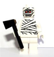 Lego Mummy Minifigure With Axe Halloween Monster