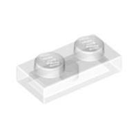 Lego Bricks Parts 20x Clear Transparent 1x2 Plate Studded Thin 6240204 28653 NEW