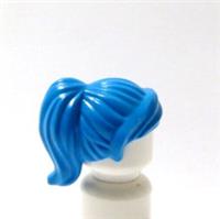 Lego Hair Wig For Female Girl Minifigure Azure Blue Short Ponytail